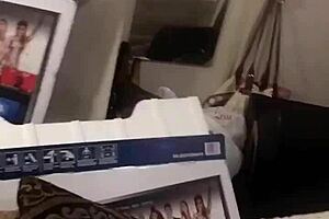 Amateur husband and wife make love at home