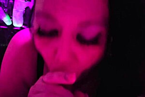 Deepthroat Blowjob With Mature Brunette Cougar