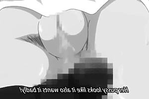 Anime Character Performing A Footjob In Hentai Style