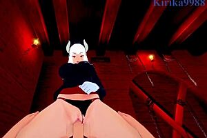 lucifer ceo and modeus demon fuck intensely in helltaker pov hentai