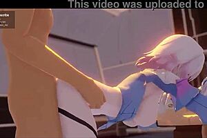 Fu Hua Sucking Hard in AKT 3D Hentai Collection Video