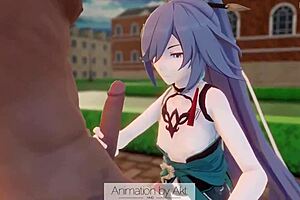 Fu Hua Sucking Hard in AKT 3D Hentai Collection Video