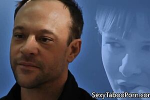 Redhead in bathroom photoshoot scene