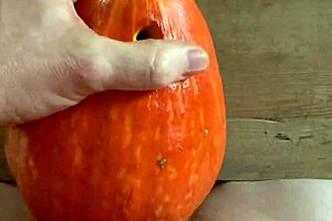 This guy went wild sticking it into a pumpkin for kicks.