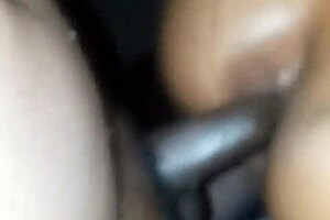 Ebony ass takes big black cock in anal pounding