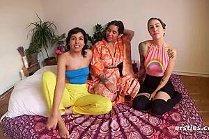 What's better than two amateur lesbians? Three, of course!