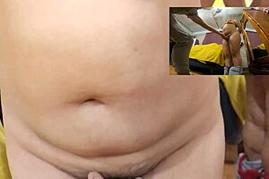 The milf gets groped for cash in this voyeur scene