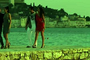 Swingers in cinema enjoying group sex with oral and assfucking