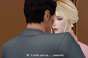 my boss fucking my wife in office with husband downstairs - sims 4 porn romantic sex