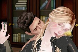 Sims 4 porn: An office romance with the boss and the husband with a twist