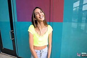 Real teen Natalia Nix gets fucked in doggy style interview