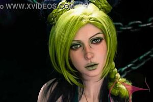 i play with my jolyne sex doll passionately
