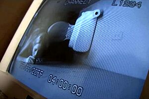 Wow, Christina Skye sucking boss's cock through washroom gloryhole, unreal! 😲