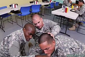 Drill Sergeant Relieves Boy with Gay Sex