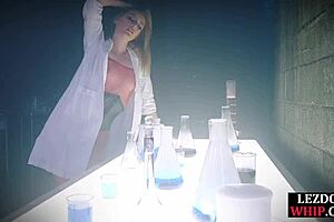 lezdom mistress dominates her new subject with scissoring and oral in bdsm