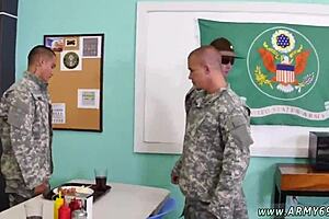 Drill Sergeant Relieves Boy with Gay Sex