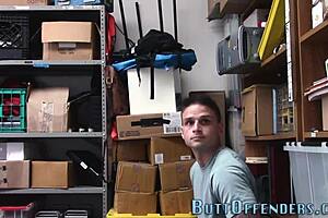 i'm the gay amateur thief, caught giving blowjob and handjob