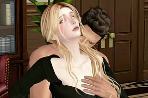 my boss fucking my wife in office with husband downstairs - sims 4 porn romantic sex
