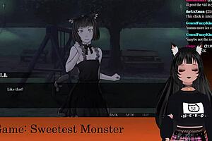 Vtuber Lewdneko Plays Sweetest Monster Part 2