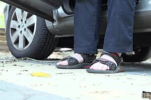 hot teen blonde gets fucked hard by wrinkled old man