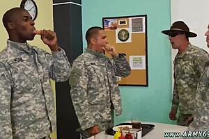 Drill Sergeant Relieves Boy with Gay Sex
