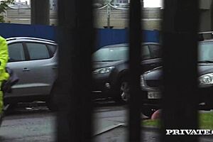 Private Com - Big Boobed Blonde Linn Lamborghini Sucks Off Coworker