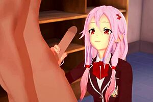 In Guilty Crown, Teen 18+ Inori Yuzuriha Receives a Creampie in 3D Hentai Animation