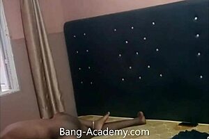 African Ebony Babe Bent Over for Hardcore Doggystyle Fucking with Monster Cock and Creampie Finish