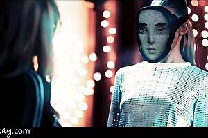 Girlsway Gabbie Carter's sex robot fantasy comes true with Emma Hix