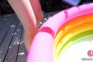 i'm splashing water on this cute asian babe's nipples, so kinky and adorable