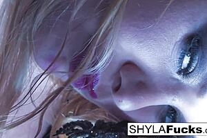 Shyla's Smoking Fetish With Blonde Big Tits Ass