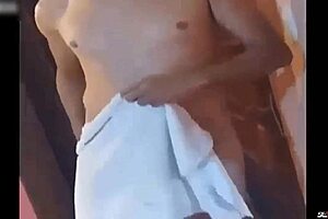 My stepmother is out, I want to suck my stepfather's dick in the bathroom and have sex