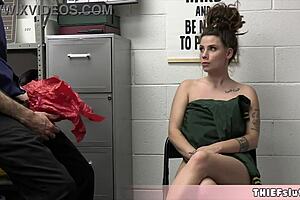 Petite brunette indica flower caught concealing sex toys, now she's getting fucked passionately