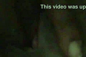 Handheld shot of a young black girl squirting