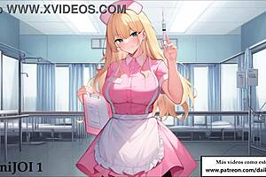 Hentai jerk off instructions with nurse and bride