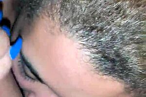 My light skin sub eagerly swallows my cum after our intense session 😋