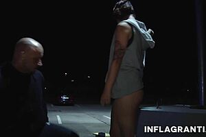 Public German MILF Fingering Herself in Berlin by Night