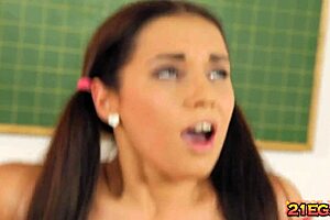 Jenny Glam Feels Intense College Pussy Discipline