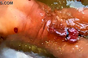 underwater cock ring action captured in slow motion for voyeur fetish fans