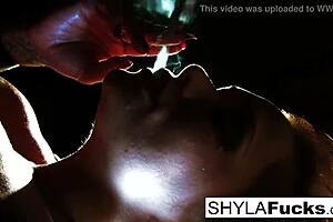 Shyla's Smoking Fetish With Blonde Big Tits Ass