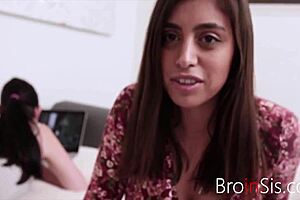 jealous stepsister ella knox gives blowjob and rides cock