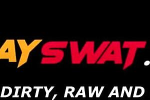 two gay cops suck big black cock outdoors