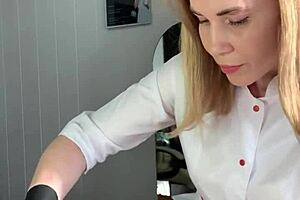 I watched Sugarnadya, Russian depilation master, trim before an unexpected ejaculation hit!