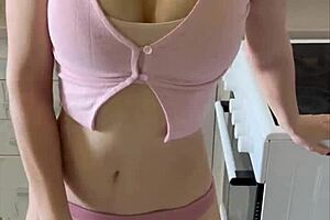 Cute Girl Rides Anal Dildo In Homemade Scene With Shaved Pussy And Small 18+ Tits