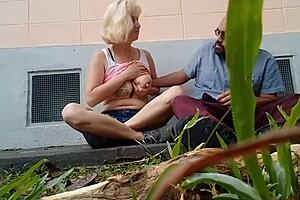 compilation of stella having sex in the park with oral and fucking