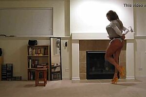 Rachel St. Clair’s kinky handcuff bondage and ass show
