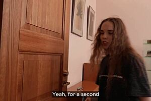 Cash-strapped slut, how do you get creative with blowjobs and tight pussy?