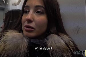 debt4k guy pulls out hard cock, 'punish that ravishing debtor now'