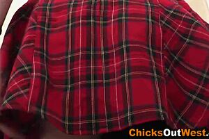 This stockinged amateur teen with small tits loves solo play. Her hairy charm shines through!