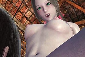 Final Fantasy VII Tifa and Aerith Explore New Attraction at Gold Saucer